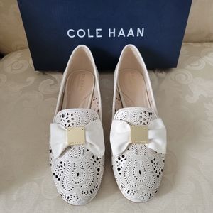 Cole Haan Ivory leather loafer